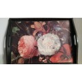Beautiful Decoupage Floral Tray