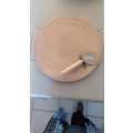 Pizza stone with rack and cutter