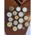 Vintage Pocket Watch Lot / Runners / non runners and spares