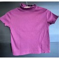 maroon crop top t-shirt (size small RT)