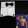 Costume Collar Bow Tie and Cuff Set For Costume Party
