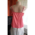 CORAL PINK LADIES CAMASOLE - LIKE NEW