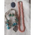 Job Lot Of Costume Jewellery Items And A Genuine Lapis Lazuli Gemstone - (1 bid)