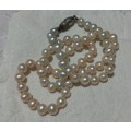 Vintage Akoya Cultured Creamy White Pearl Necklace
