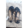 Blue Strappy Summer Sandals