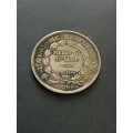 1899 Bolivia 50 Cent .900 Silver