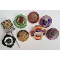 South African historical pin badges (job lot of 8 rare badges)