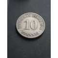 1914 Germany 10 Pfennig