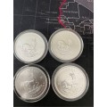 4 one ounce silver krugerrand pure silver