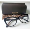 Roberto Cavalli Eyeglasses Algieba 808 005 Black/Gold Cat Eye Optical Frame 54mm - Value $390.00