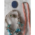 Job Lot Of Costume Jewellery Items And A Genuine Lapis Lazuli Gemstone - (1 bid)