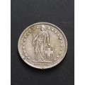 1961 Switzerland 1 Frank. .833 Silver