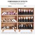 Adjustable Shoe Organizer,Shoe Slots Storage Space Save Shoe Holder ,8PCS Shoe Slots Organizer Rack