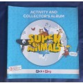 Pick n Pay Super Animals album with cards (not complete)