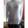 Exclusive Turtleneck Heavenly Blue Heart Motief Knitted Jumper by Bees and Honey