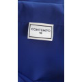 BLUE SHEER LADIES BLOUSE/SHIRT BY CONTEMPO - LIKE NEW