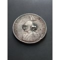 **Very Rare low mintage** 1893 German East Africa Zwei (2) Rupie. Previously mounted