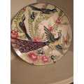 Genuine Imperial Imari large Display Plate with Peacock, Birds and Ferns & Flowers