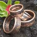 *** Coin Ring *** Suid-Afrika / South Africa - Made From SA 1 Penny or 1/2 Penny Coin