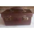Vintage bowling ball leather case