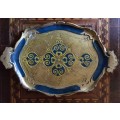 Vintage Florentine painted tray
