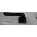 Yale Siena door handles with oval escutcheon done in classy black