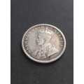 1919 India Silver Quarter Rupee