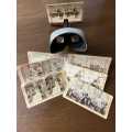 Vintage Stereoscope 3D viewer and slides Early 1900`s - RARE ORIGINAL CONDITION