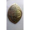 Chubb vintage brass safe plaque