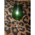 1960 Bottle green vase