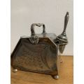James Dixon and Sons silver sugar scuttle and scoop