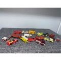 Massive Collection of Vintage Die Cast Fire Trucks 16 in total