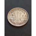 1943 Australia Silver Threepence