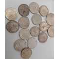 Nice lot of 1Sjillings 10Cents and 2x 20Cents 50% Silver nice fillers as a lot