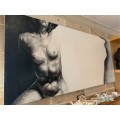 Full front nude painting by SA artist Hennie Kruger