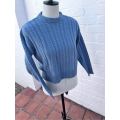 Blue cable jersey (M)