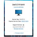 Dell E1916HV 18.5` LED Monitor VGA