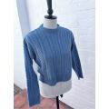 Blue cable jersey (M)