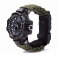 G7 Men Outdoor Survival Military Watch Fashion Multifunctional Compass Waterproof LED Quartz