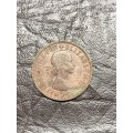 1960 half penny coin