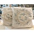 X2 Vintage embroidered cushions
