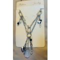 Necklace Silver Multiple Charms