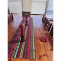 100% cotton table set: 8 mats and runner