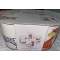 Cute Cats and Dogs Set of 4 Mugs