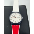Swatch mid size wrist watch