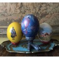 Painted ostrich eggs