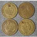 1961 to 1964 1/2 Cent R.S.A First Decimal Series ( Set )