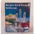 Vintage Acrylic Oil & Vinegar Bittle Set