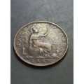 1860 Britain half penny