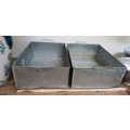 Galvanised tray, 2 available